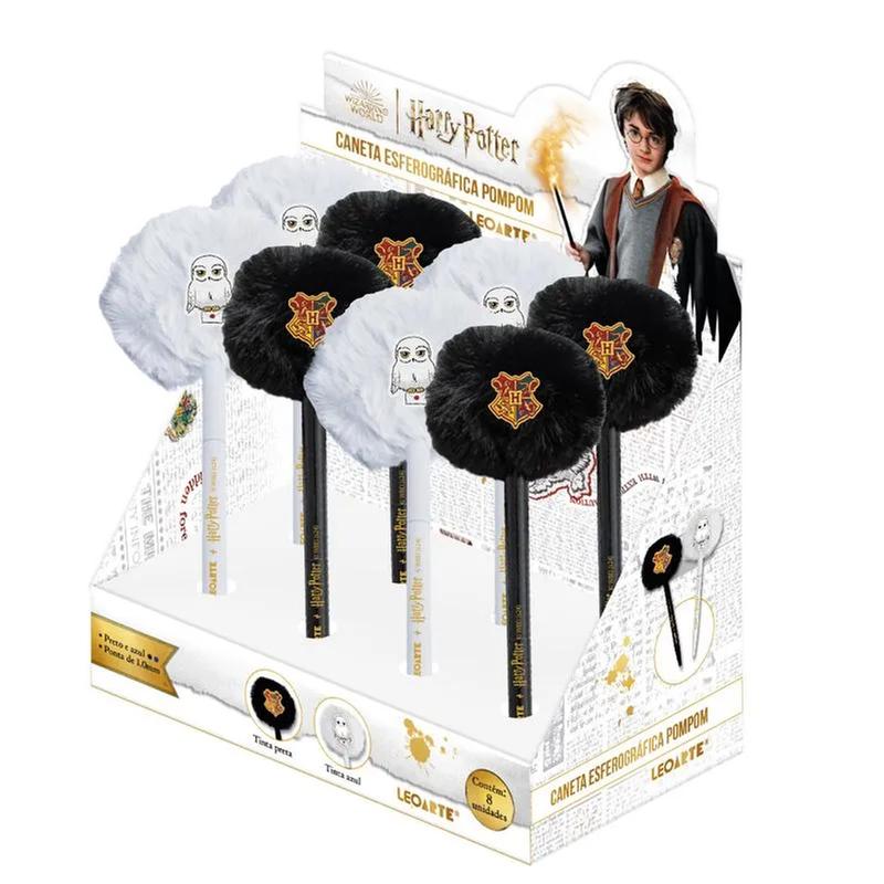 Caneta Esferográfica Pompom Harry Potter diversos modelos 