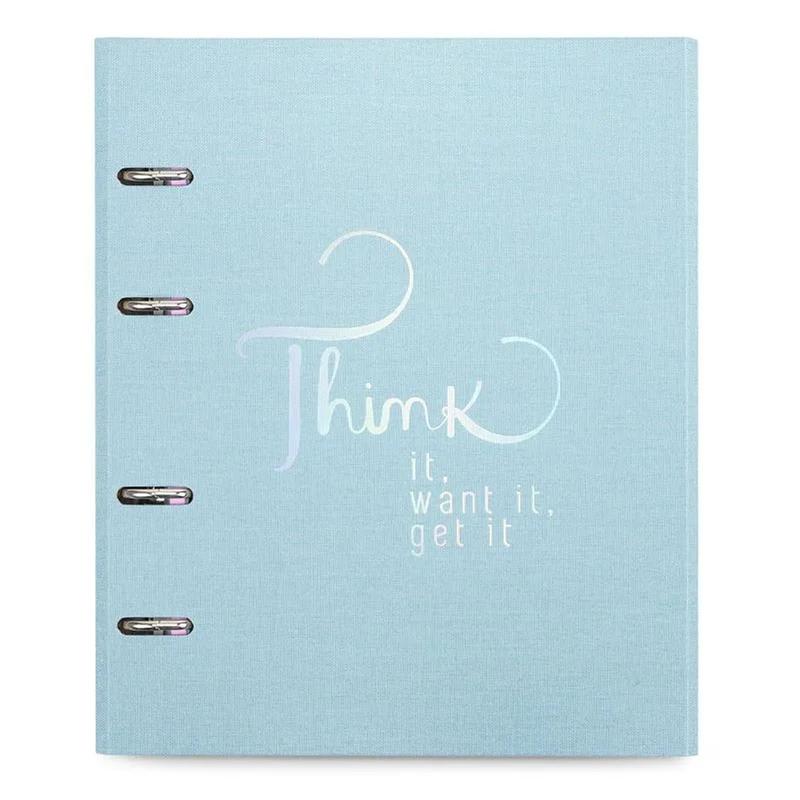 Caderno Fichário 190f Ultra Cotton Azul Otima