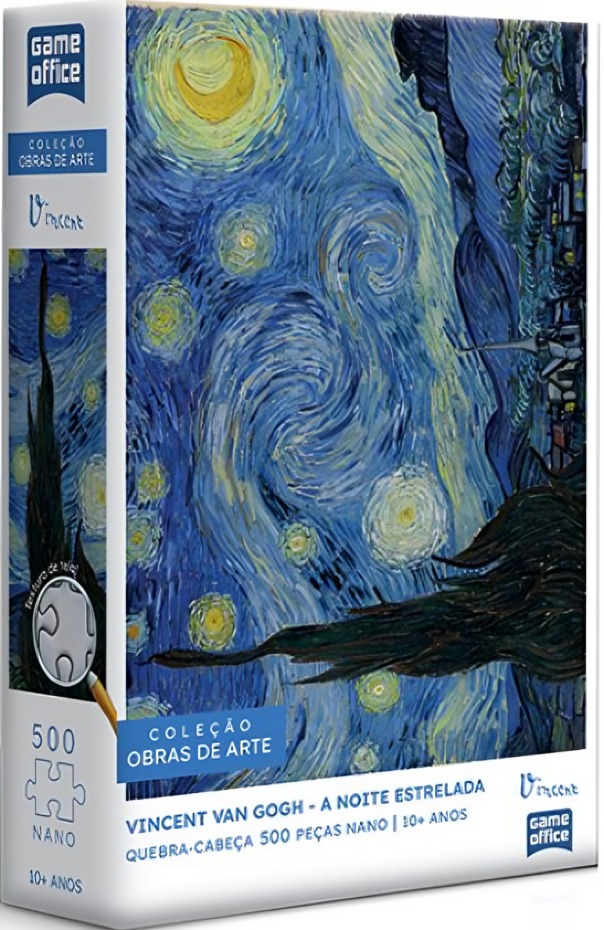 Capa de QUEBRA CABECA 500PCS NANO VAN GOGH NOITE ESTRELADA 3049 GAME OFFICE TOYSTER