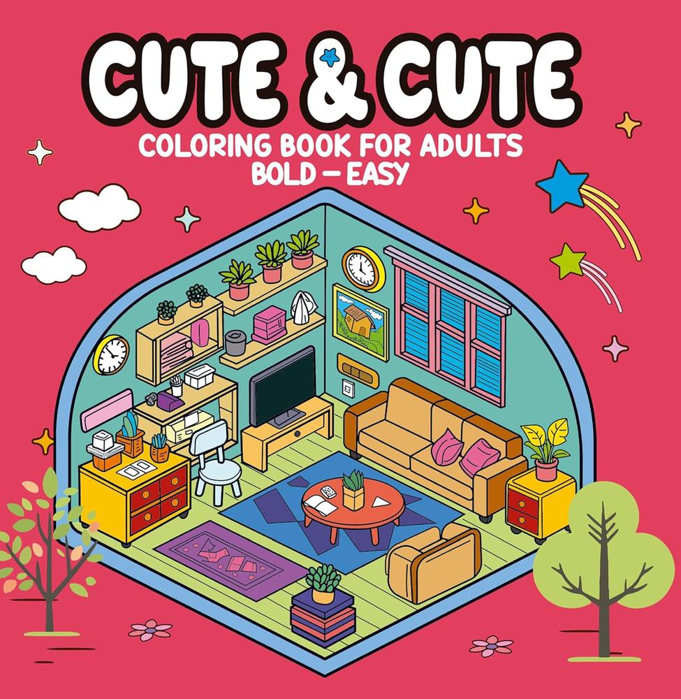 Imagem de CUTE E CUTE COLORING BOOK FOR ADULTS 2ED - LIVRO DE COLORIR - CAMELOT