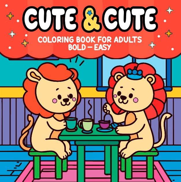 Capa de CUTE E CUTE COLORING BOOK FOR ADULTS 3ED - LIVRO DE COLORIR - CAMELOT