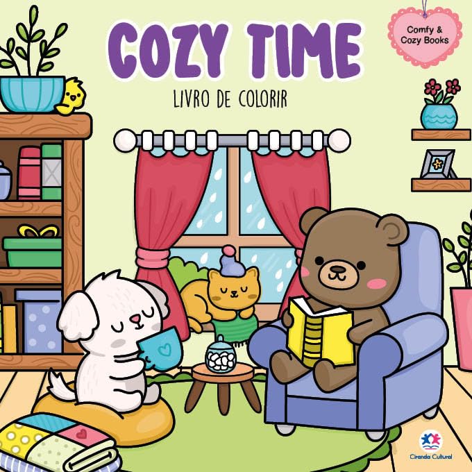Imagem 5 de Kit 3 Livros de Colorir Relaxante – Cozy Time, Cozy Vibes e Jungle Buddies