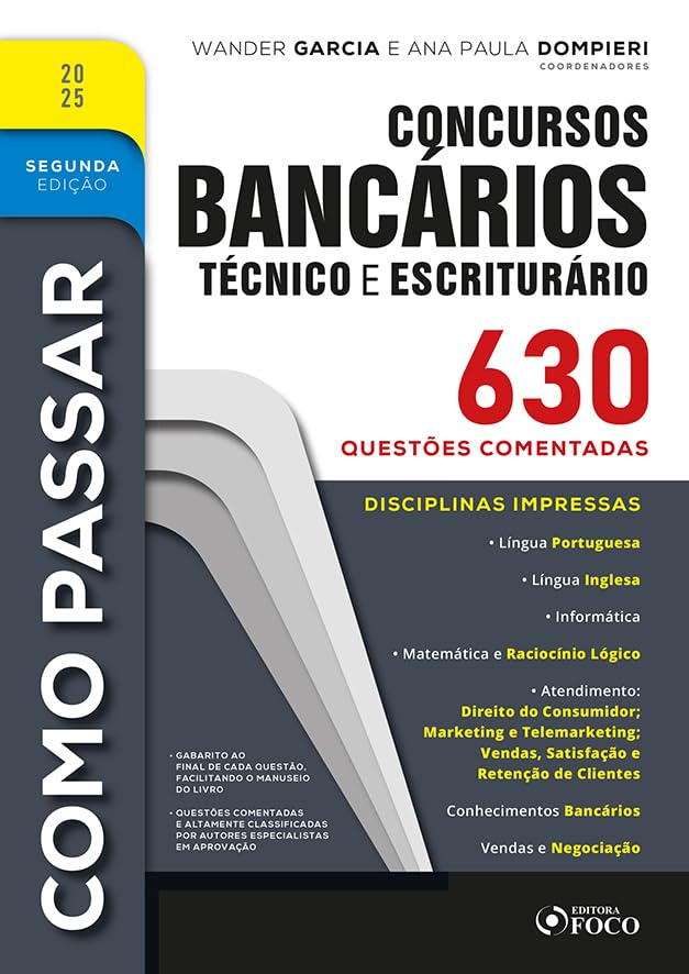 Imagem de COMO PASSAR EM CONCURSOS BANCARIOS - FOCO