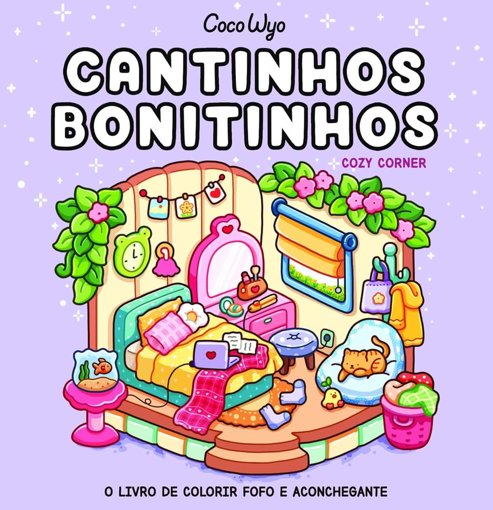 Imagem de CANTINHOS BONITINHOS - COZY CORNER - LIVRO DE COLORIR COCO WYO - PITAYA