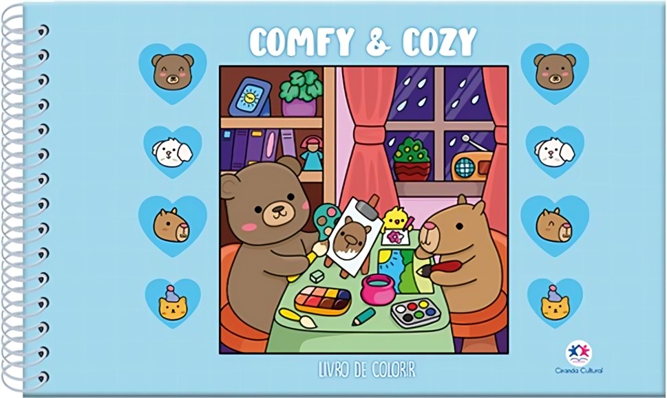 Imagem de COMFY E COZY - LIVRO DE COLORIR - CAPA AZUL - CIRANDA CULTURAL