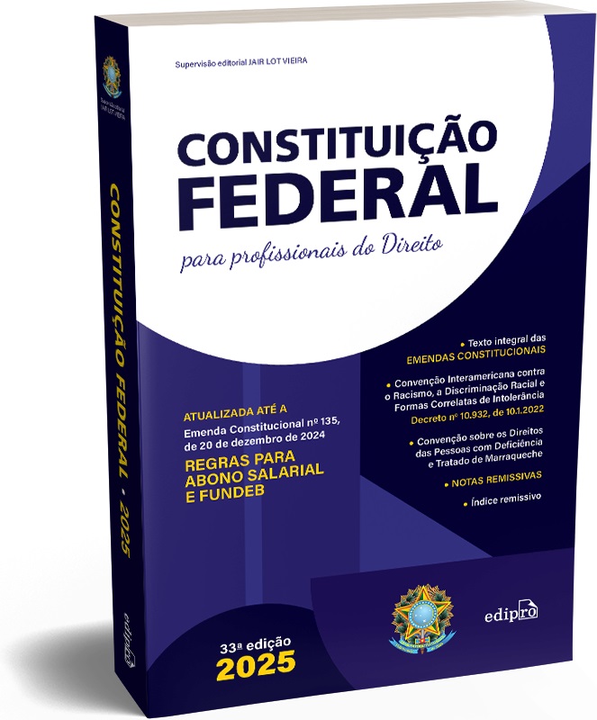 Imagem de CONSTITUICAO FEDERAL 2025 - EDIPRO