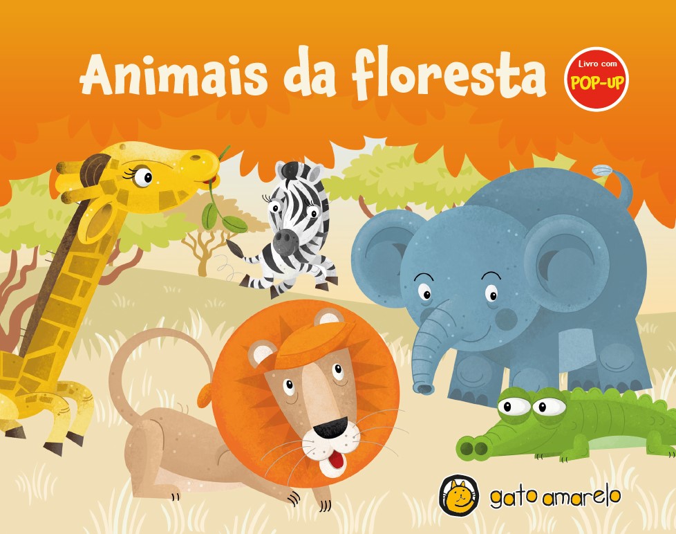 Imagem de LIVRO COM POP UP - ANIMAIS DA FLORESTA - GATO AMARELO