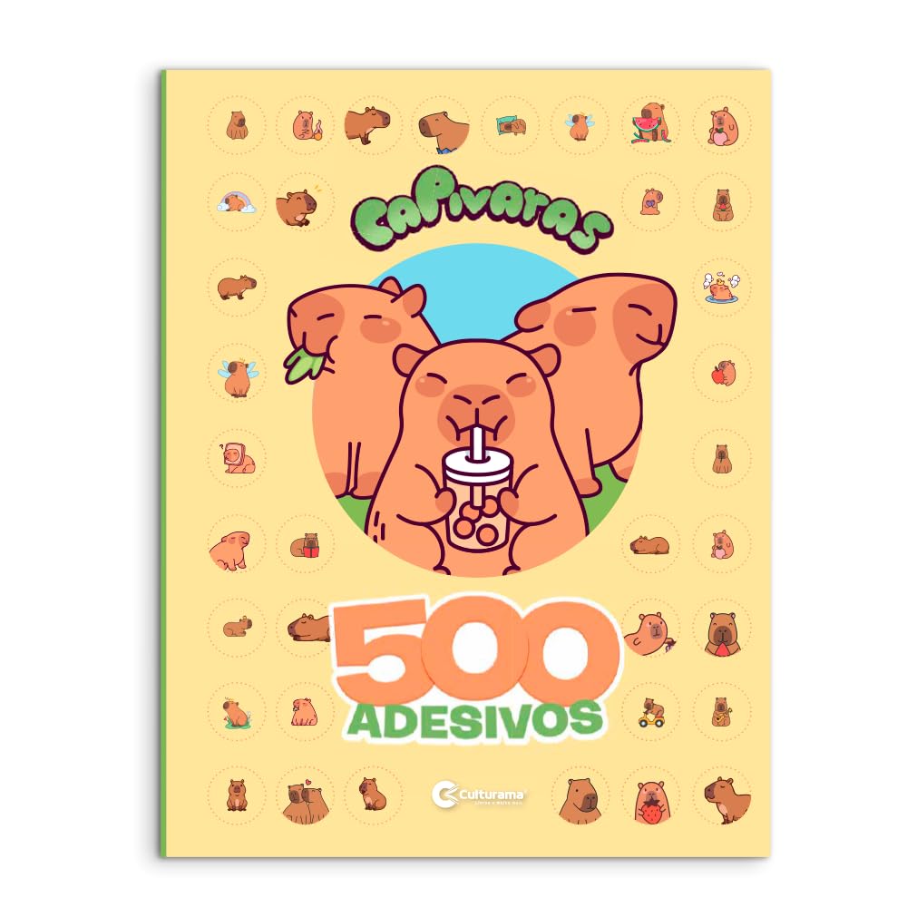 500 adesivos capivaras