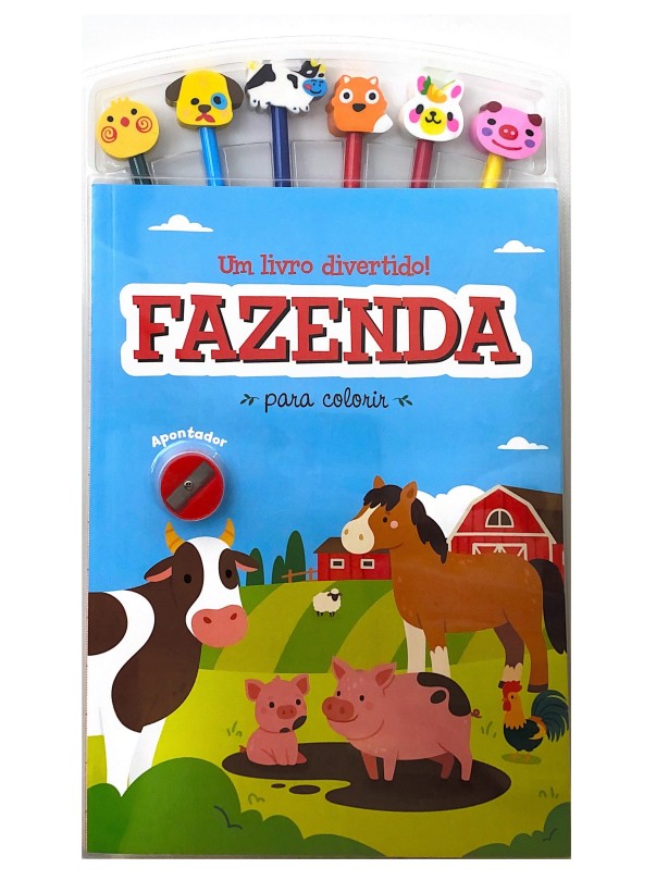 Um livro divertido: fazenda - para colorir