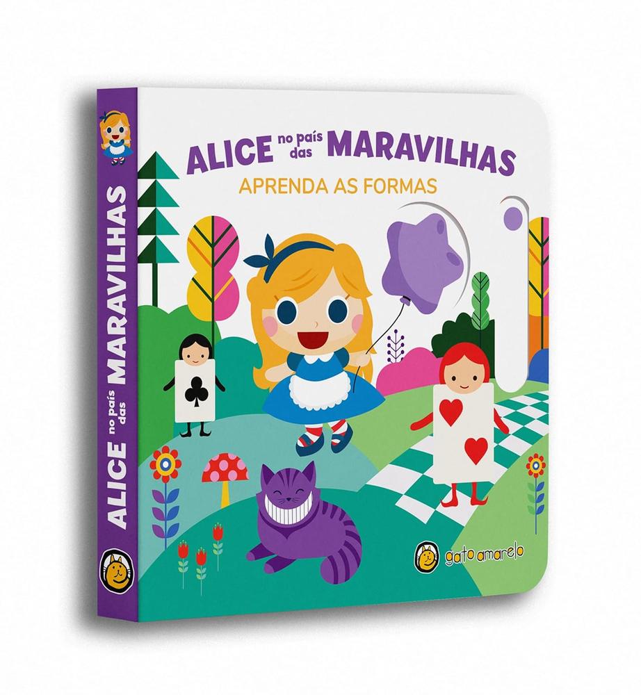 Imagem de ALICE NO PAIS DAS MARAVILHAS - APRENDA AS FORMAS (VOLUME 1) - GATO AMARELO