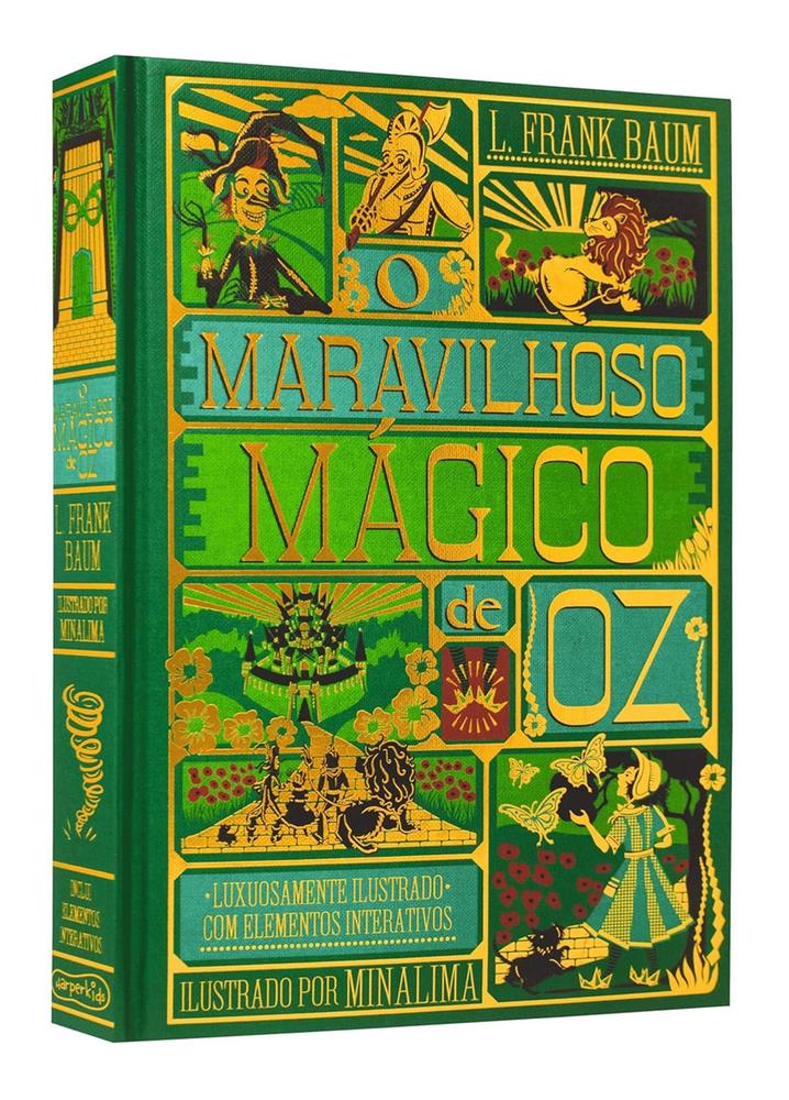 Imagem de MARAVILHOSO MAGICO DE OZ, O - EDICAO DE LUXO ILUSTRADA MINALIMA - HARPERKIDS