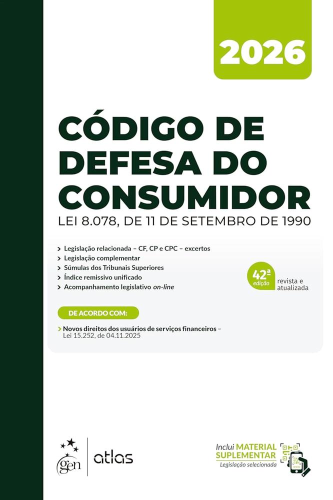 Imagem de CODIGO DE DEFESA DO CONSUMIDOR - MANUAIS - ATLAS