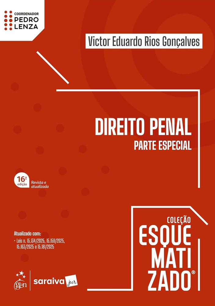 Capa de DIREITO PENAL ESQUEMATIZADO - PARTE ESPECIAL - SARAIVA