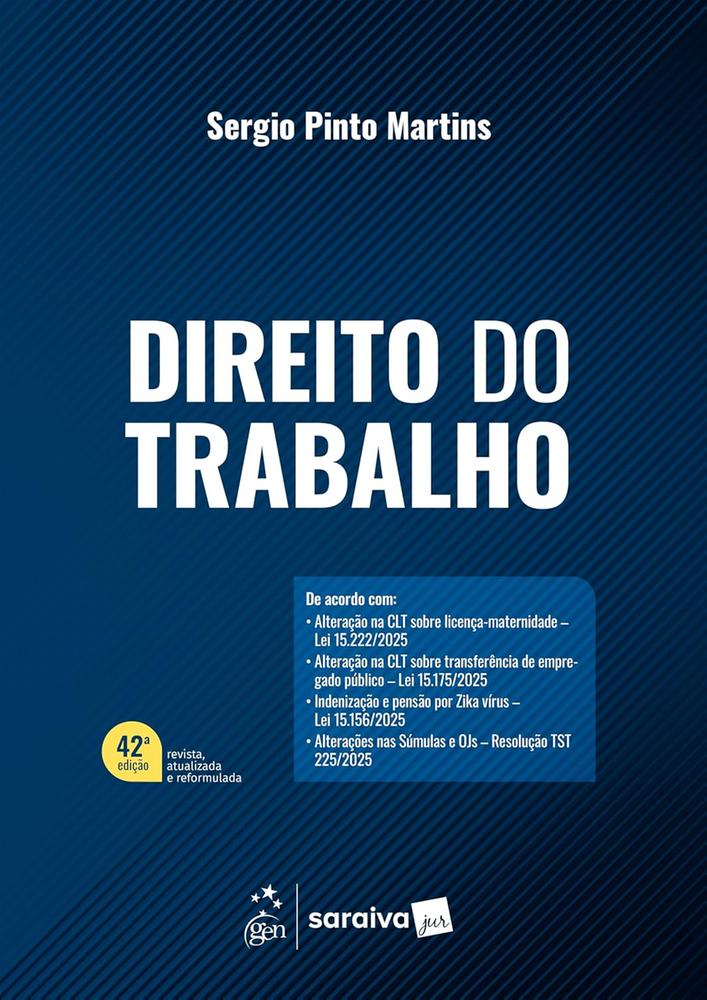 Capa de DIREITO DO TRABALHO - SARAIVA