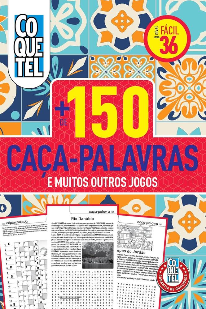 Mais de 150 Caça-Palavras - nível fácil - Livro 36