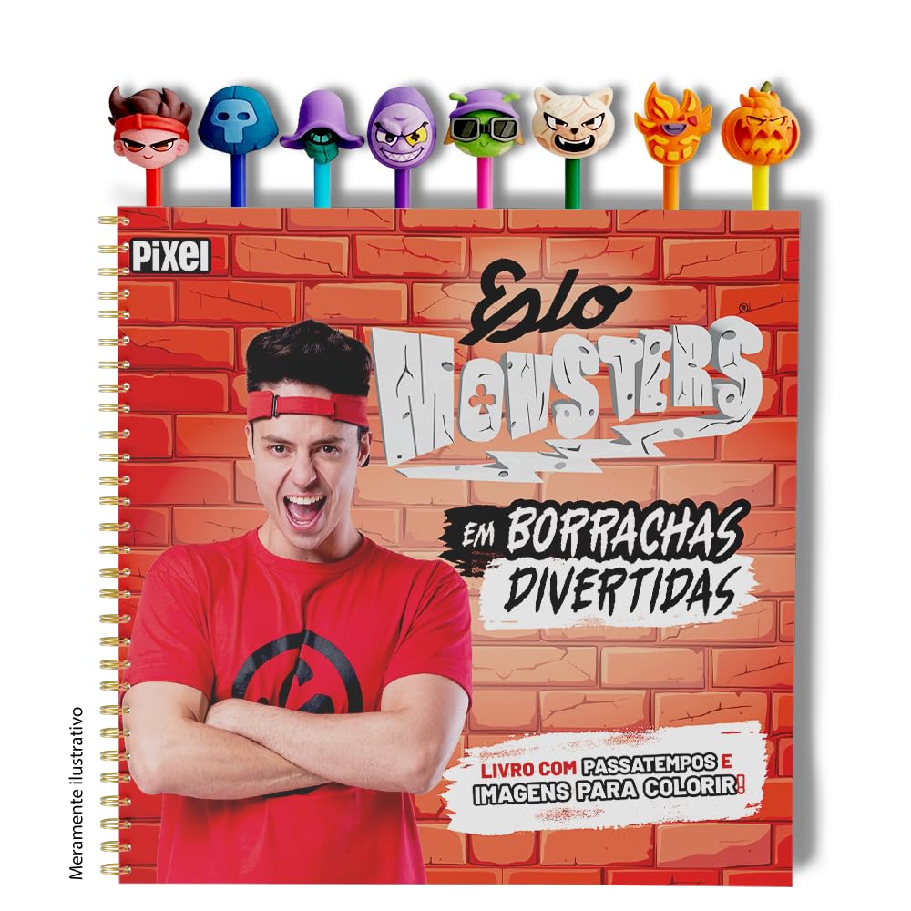 Capa de ELO MONSTERS EM BORRACHAS DIVERTIDAS - PIXEL