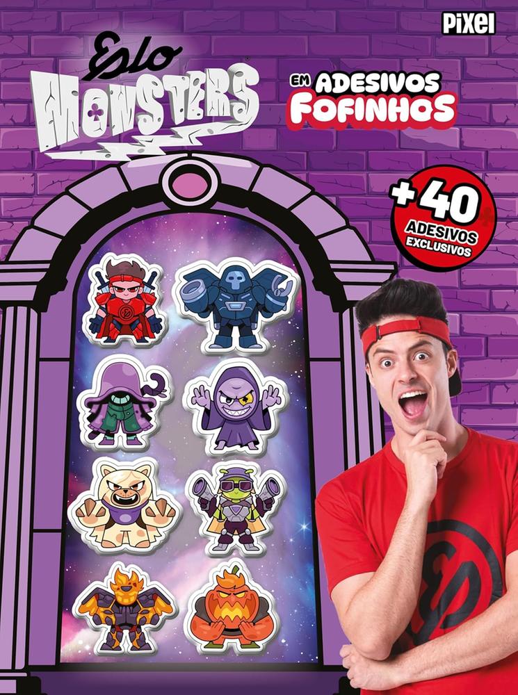 Capa de ELO MONSTERS EM ADESIVOS FOFINHOS - PIXEL