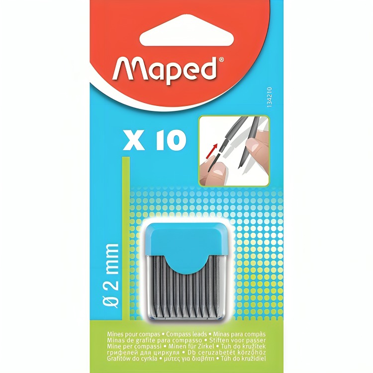 Grafite 2,0mm para Compasso