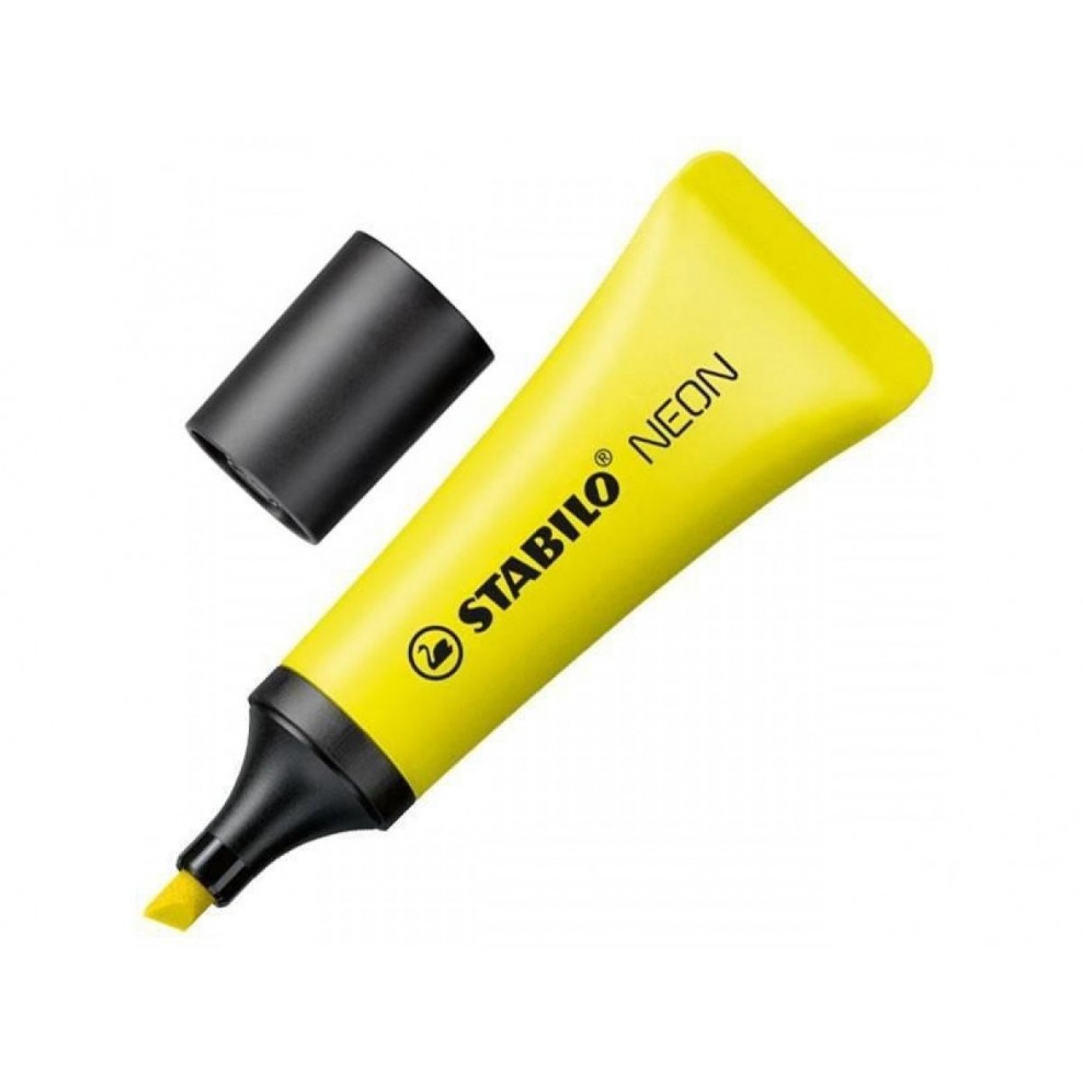 Caneta Marca-Texto Amarelo Neon Boss