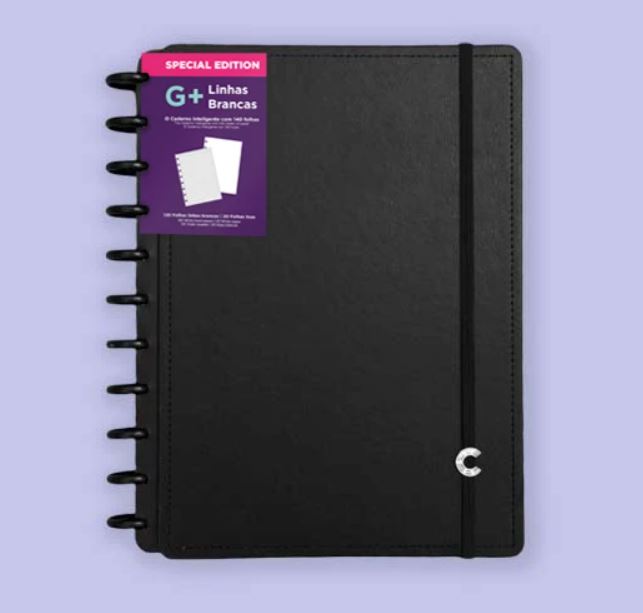 Caderno Inteligente 140 folhas G Black