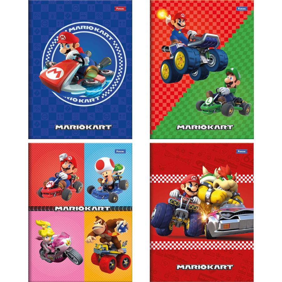 Caderno brochurão 80f cd Super Mario