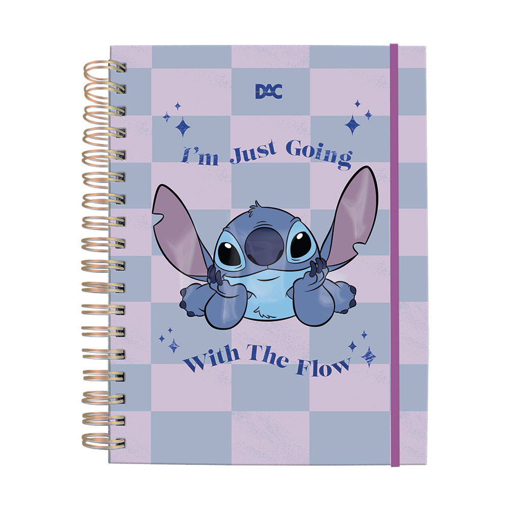 Caderno smart mini Stitch Disney 80f